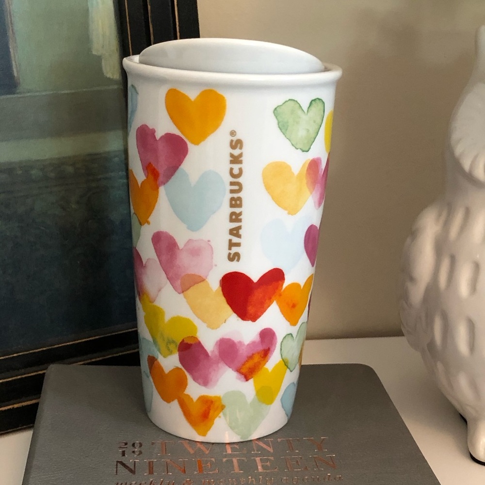 Starbucks 10oz Multicolored Hearts Tumbler